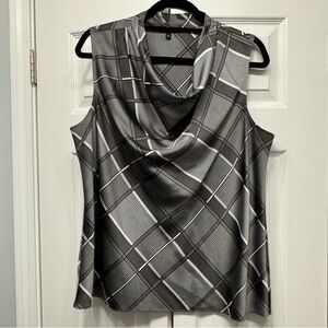 Talbots Elegant Sleeveless Gray Top